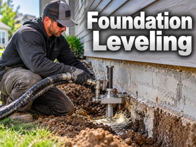 Concrete Leveling Santa Clarita technician performing foundation leveling in Santa Clarita, CA